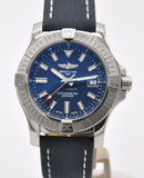 Buy Shop Breitling Avenger Automatic 43mm Blue Dial Blue Nylon Strap Watch for Men - A17318101C1X2 USA Online