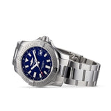 Buy Shop Breitling Avenger Automatic 43mm Blue Dial Silver Steel Strap Watch for Men - A17318101C1A1 USA Online