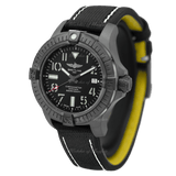 Buy Shop Breitling Avenger Automatic 45 Seawolf Night Mission Black Dial Black Nylon Strap Watch for Men - V17319101B1X1 USA Online