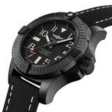 Buy Shop Breitling Avenger Automatic 45 Seawolf Night Mission Black Dial Black Nylon Strap Watch for Men - V17319101B1X1 USA Online