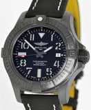 Buy Shop Breitling Avenger Automatic 45 Seawolf Night Mission Black Dial Black Nylon Strap Watch for Men - V17319101B1X1 USA Online