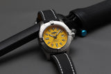 Buy Shop Breitling Avenger Automatic 45 Seawolf Yellow Dial Black Nylon Strap Watch for Men - A17319101I1X1 USA Online
