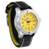 Buy Shop Breitling Avenger Automatic 45 Seawolf Yellow Dial Black Nylon Strap Watch for Men - A17319101I1X1 USA Online
