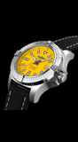 Buy Shop Breitling Avenger Automatic 45 Seawolf Yellow Dial Black Nylon Strap Watch for Men - A17319101I1X1 USA Online