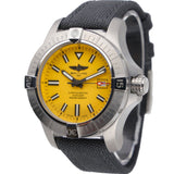 Buy Shop Breitling Avenger Automatic 45 Seawolf Yellow Dial Black Nylon Strap Watch for Men - A17319101I1X1 USA Online
