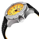 Buy Shop Breitling Avenger Automatic 45 Seawolf Yellow Dial Black Nylon Strap Watch for Men - A17319101I1X1 USA Online