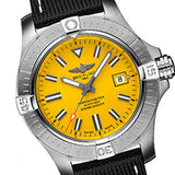 Buy Shop Breitling Avenger Automatic 45 Seawolf Yellow Dial Black Nylon Strap Watch for Men - A17319101I1X1 USA Online