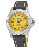 Buy Shop Breitling Avenger Automatic 45 Seawolf Yellow Dial Black Nylon Strap Watch for Men - A17319101I1X1 USA Online