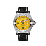 Buy Shop Breitling Avenger Automatic 45 Seawolf Yellow Dial Black Nylon Strap Watch for Men - A17319101I1X1 USA Online
