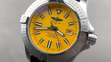 Buy Shop Breitling Avenger Automatic 45mm Seawolf Yellow Dial Silver Steel Strap Strap Watch for Men - A17319101/1A1 USA Online