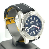 Buy Shop Breitling Avenger Automatic GMT 43 Black Dial Black Nylon Strap Watch for Men - A32397101B1X1 USA Online