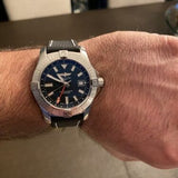 Buy Shop Breitling Avenger Automatic GMT 43 Black Dial Black Nylon Strap Watch for Men - A32397101B1X1 USA Online