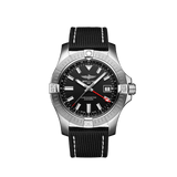 Buy Shop Breitling Avenger Automatic GMT 43 Black Dial Black Nylon Strap Watch for Men - A32397101B1X1 USA Online