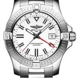 Buy Shop Breitling Avenger Automatic GMT 43 White Dial Black Nylon Strap Watch for Men - A32397101A1X1 USA Online