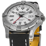 Buy Shop Breitling Avenger Automatic GMT 43 White Dial Black Nylon Strap Watch for Men - A32397101A1X1 USA Online