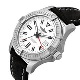 Buy Shop Breitling Avenger Automatic GMT 43 White Dial Black Nylon Strap Watch for Men - A32397101A1X1 USA Online