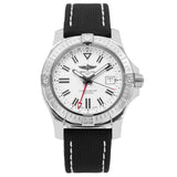 Buy Shop Breitling Avenger Automatic GMT 43 White Dial Black Nylon Strap Watch for Men - A32397101A1X1 USA Online