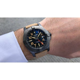 Buy Shop Breitling Avenger Automatic GMT 45 Black Dial Brown Nylon Strap Watch for Men - V32395101B1X1 USA Online