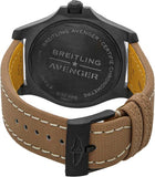 Buy Shop Breitling Avenger Automatic GMT 45 Black Dial Brown Nylon Strap Watch for Men - V32395101B1X1 USA Online