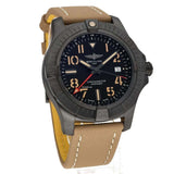 Buy Shop Breitling Avenger Automatic GMT 45 Black Dial Brown Nylon Strap Watch for Men - V32395101B1X1 USA Online