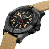 Buy Shop Breitling Avenger Automatic GMT 45 Black Dial Brown Nylon Strap Watch for Men - V32395101B1X1 USA Online