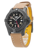 Buy Shop Breitling Avenger Automatic GMT 45 Black Dial Brown Nylon Strap Watch for Men - V32395101B1X1 USA Online