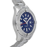 Buy Shop Breitling Avenger Automatic GMT 45 Blue Dial Silver Steel Strap Watch for Men - A32395101C1A1 USA Online