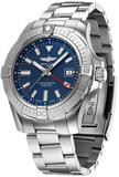 Buy Shop Breitling Avenger Automatic GMT 45 Blue Dial Silver Steel Strap Watch for Men - A32395101C1A1 USA Online
