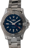 Buy Shop Breitling Avenger Automatic GMT 45 Blue Dial Silver Steel Strap Watch for Men - A32395101C1A1 USA Online