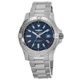 Buy Shop Breitling Avenger Automatic GMT 45 Blue Dial Silver Steel Strap Watch for Men - A32395101C1A1 USA Online