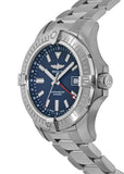 Buy Shop Breitling Avenger Automatic GMT 45 Blue Dial Silver Steel Strap Watch for Men - A32395101C1A1 USA Online