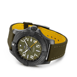 Buy Shop Breitling Avenger Automatic GMT 45 Night Mission Green Dial Green Nylon Strap Watch for Men - V323952A1L1X1 USA Online