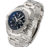 Buy Shop Breitling Avenger Chronograph 43 Black Dial Silver Steel Strap Watch for Men - A13385101B1A1 USA Online