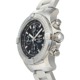 Buy Shop Breitling Avenger Chronograph 43 Black Dial Silver Steel Strap Watch for Men - A13385101B1A1 USA Online
