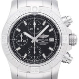 Buy Shop Breitling Avenger Chronograph 43 Black Dial Silver Steel Strap Watch for Men - A13385101B1A1 USA Online