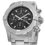 Buy Shop Breitling Avenger Chronograph 43 Black Dial Silver Steel Strap Watch for Men - A13385101B1A1 USA Online