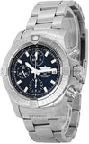 Buy Shop Breitling Avenger Chronograph 43 Black Dial Silver Steel Strap Watch for Men - A13385101B1A1 USA Online