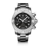 Buy Shop Breitling Avenger Chronograph 43 Black Dial Silver Steel Strap Watch for Men - A13385101B1A1 USA Online
