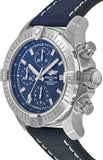 Buy Shop Breitling Avenger Chronograph 43 Blue Dial Blue Nylon Strap Watch for Men - A13385101C1X1 USA Online