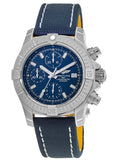 Buy Shop Breitling Avenger Chronograph 43 Blue Dial Blue Nylon Strap Watch for Men - A13385101C1X1 USA Online