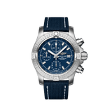 Buy Shop Breitling Avenger Chronograph 43 Blue Dial Blue Nylon Strap Watch for Men - A13385101C1X1 USA Online