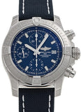 Buy Shop Breitling Avenger Chronograph 43 Blue Dial Blue Nylon Strap Watch for Men - A13385101C1X1 USA Online