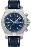 Buy Shop Breitling Avenger Chronograph 43 Blue Dial Blue Nylon Strap Watch for Men - A13385101C1X1 USA Online