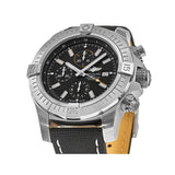 Buy Shop Breitling Avenger Chronograph 45mm Black Dial Black Leather Strap Watch for Men - A13317101B1X1 USA Online