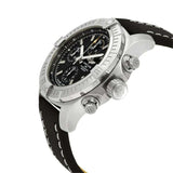 Buy Shop Breitling Avenger Chronograph 45mm Black Dial Black Leather Strap Watch for Men - A13317101B1X1 USA Online