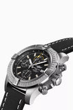 Buy Shop Breitling Avenger Chronograph 45mm Black Dial Black Leather Strap Watch for Men - A13317101B1X1 USA Online