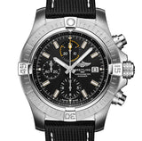 Buy Shop Breitling Avenger Chronograph 45mm Black Dial Black Leather Strap Watch for Men - A13317101B1X1 USA Online