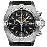Buy Shop Breitling Avenger Chronograph 45mm Black Dial Black Leather Strap Watch for Men - A13317101B1X1 USA Online