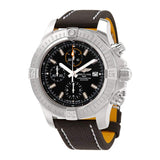 Buy Shop Breitling Avenger Chronograph 45mm Black Dial Black Leather Strap Watch for Men - A13317101B1X1 USA Online