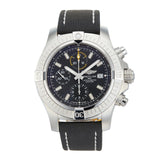 Buy Shop Breitling Avenger Chronograph 45mm Black Dial Black Leather Strap Watch for Men - A13317101B1X1 USA Online